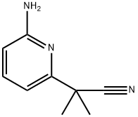 2-(6-氨基吡啶-2-基)-2-甲基丙腈, 1446793-19-6, 结构式