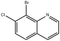 8-BROMO-7-CHLOROQUINOLINE 结构式