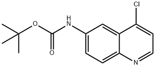 tert-butyl 4-chloroquinolin-6-ylcarbaMate Structure