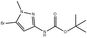 tert-butyl 5-broMo-1-Methyl-1H-pyrazol-3-ylcarbaMate Structure