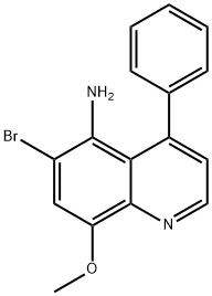 6-BroMo-8-Methoxy-4-phenylquinolin-5-aMine Struktur