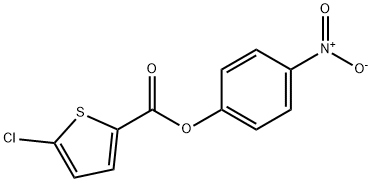4-硝基苯基5-氯噻吩-2-羧酸酯 结构式