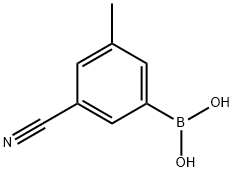 3-氰基-5-甲基苯硼酸, 1451391-42-6, 结构式