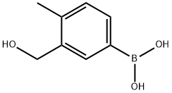 3-羟甲基-4-甲基苯硼酸, 1451391-54-0, 结构式