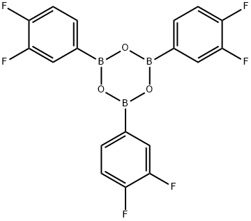 2,4,6-三(3,4-二氟苯基)环硼氧烷, 1456935-98-0, 结构式