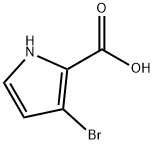 3-broMo-1H-Pyrrole-2-carboxylic acid Structure