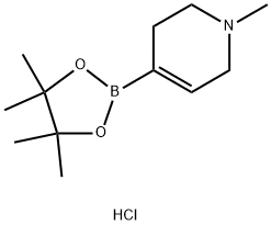 1-甲基-4-(4,4,5,5-四甲基-1,3,2-二氧硼杂环戊烷-2-基)-1,2,3,6-四氢吡啶盐酸盐, 1462950-92-0, 结构式