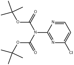 (4-クロロピリミジン-2-イル)カルバミン酸ジ-TERT-ブチル 化学構造式