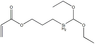 3-丙烯酰氧基丙基甲基二乙氧基硅烷, 146666-71-9, 结构式