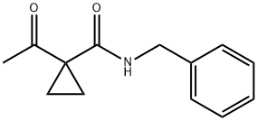 1 - 乙酰基-N-(苯基甲基) -环丙烷甲酰胺, 147011-39-0, 结构式