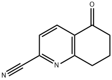 5-oxo-5,6,7,8-tetrahydroquinoline-2-carbonitrile Struktur