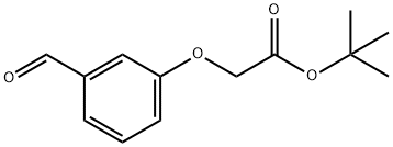 Acetic acid, (3-forMylphenoxy)-, 1,1-diMethylethyl ester Structure