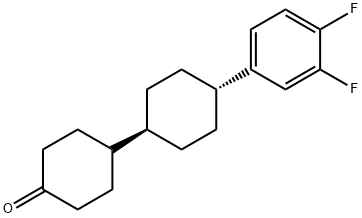 ｔｒａｎｓ４’（３，４ジフルオロフェニル）１，１’ビ（シクロヘキシル）４オン 化学構造式