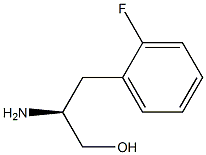 (2S)-2-アミノ-3-(2-フルオロフェニル)プロパン-1-オール 化学構造式