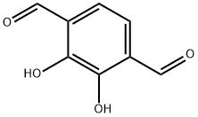 1,4-Benzenedicarboxaldehyde, 2,3-dihydroxy- Struktur