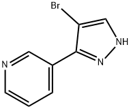 3-(4-BroMo-1H-pyrazol-3-yl)pyridine Struktur