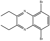 5,8-二溴-2,3-二乙基喹喔啉,148231-14-5,结构式