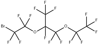 2-(2-ブロモ-1,1,2,2-テトラフルオロエトキシ)-1,1,1,2,3,3-ヘキサフルオロ-3-(ペンタフルオロエトキシ)プロパン 化学構造式