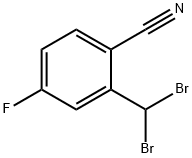 2-(二溴甲基)-4-氟苯腈,1485536-93-3,结构式