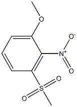 1-Methoxy-3-(Methylsulfonyl)-2-nitrobenzene Structure