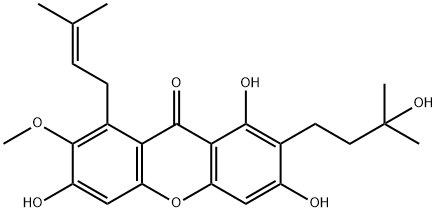 149155-01-1 1,3,6-三羟基-2-(3-羟基-3-甲基烯丙基)-7-甲氧基-8-(3,3-二甲基烯丙基)山酮