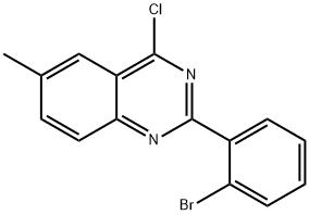 2-(2-溴苯基)-4-氯-6-甲基喹唑啉 结构式
