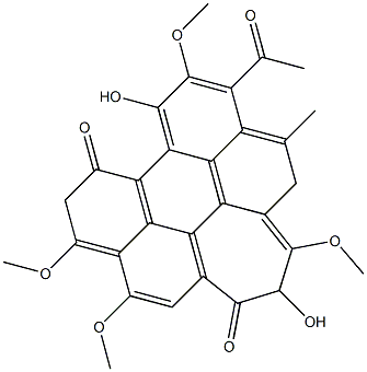 竹红菌丙素, 149457-83-0, 结构式