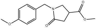 1-(4-甲氧基苄基)-5-氧代吡咯烷-3-羧酸甲酯, 149505-71-5, 结构式