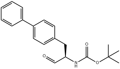 ((R)-2-biphenyl-4-yl-1-forMylethyl)carbaMic acid t-butyl ester Struktur