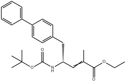 (R,E)-ETHYL 5-([1,1'-BIPHENYL]-4-YL)-4-((TERT-BUTOXYCARBONYL)AMINO)-2-METHYLPENT-2-ENOATE,149709-59-1,结构式