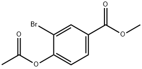 Methyl 4-acetoxy-3-broMobenzoate Struktur