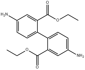 4,4'-二氨基[1,1'-联苯] -2,2'-二羧酸二乙酯,149935-36-4,结构式