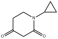 1-Cyclopropylpiperidine-2,4-dione Struktur