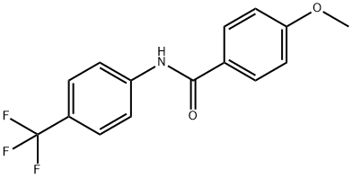 N-[4-(トリフルオロメチル)フェニル]-4-メトキシベンズアミド 化学構造式