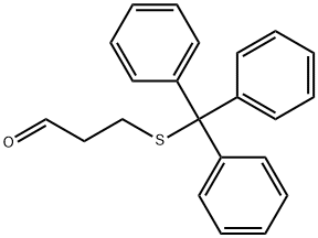 3-(トリチルチオ)プロパナール 化学構造式
