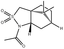 (N-Acetyl)-(2S)-bornane-10,2-sultaM 化学構造式