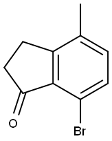 7-BroMo-4-Methyl-2,3-dihydro-1H-inden-1-one Struktur