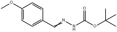 tert-butyl 2-(4-Methoxybenzylidene)hydrazinecarboxylate Struktur