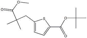 tert-Butyl 5-(3-Methoxy-2,2-diMethyl-3-oxopropyl)thiophene-2-carboxylate Structure
