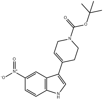tert-butyl 4-(5-nitro-1H-indol-3-yl)-5,6-dihydropyridine-1(2H)-carboxylate Structure
