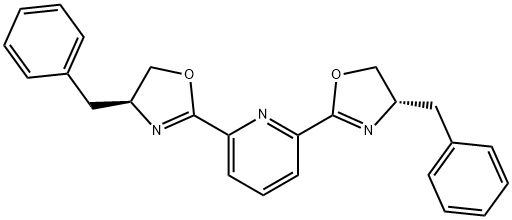 2,6-Bis[(4S)-benzyl-2-oxazolin-2-yl]pyridine Struktur