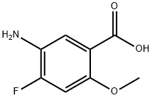 5-AMino-4-fluoro-2-Methoxy-benzoic acid Struktur