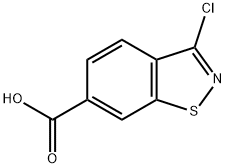 3-氯苯并[D]异噻唑-6-羧酸, 1520779-76-3, 结构式