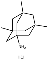 3,5,7-トリメチル-1-アダマンタンアミン・塩酸塩 化学構造式