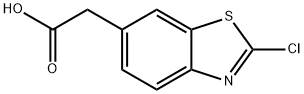 2-氯苯并噻唑-6-乙酸, 152149-00-3, 结构式