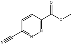 6-Cyano-pyridazine-3-carboxylic acid Methyl ester Structure