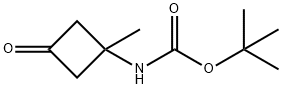 (1-Methyl-3-oxo-cyclobutyl)carbaMic acid tert-butyl ester Struktur