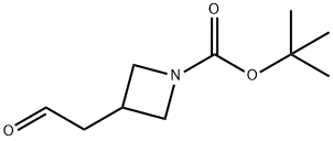1-Azetidinecarboxylic acid, 3-(2-oxoethyl)-, 1,1-dimethylethyl ester Structure