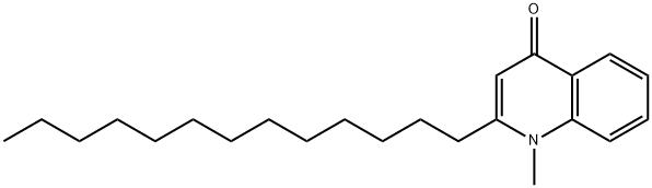 1-Methyl-2-tridecylquinolin-4(1H)-one Struktur