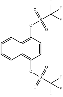 1,4-ナフタレンビス(トリフルオロメタンスルホナート) 化学構造式